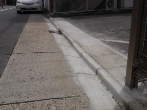 駐車場のコンクリート工事完了