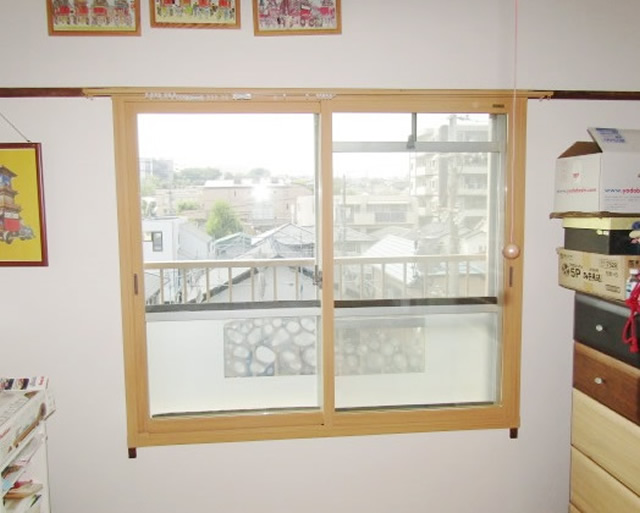 名古屋市緑区　内窓インプラス　Low-E複層ガラス グリーン(高遮熱型）取付け工事