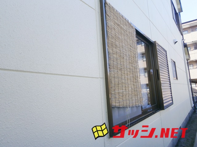 １階窓の防犯対策　アルミ面格工事　名古屋市西区