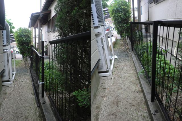 フェンスの補修 修理・交換 名古屋市緑区