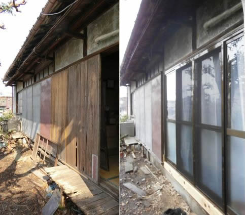 木製窓からアルミサッシ取替工事 名古屋市