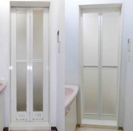 【浴室ドア】お風呂のドア交換・リフォームしました！名古屋市昭和区