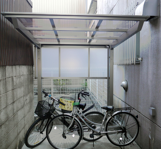 【サイクルポート】自転車置き場の屋根を施工しました!!名古屋市