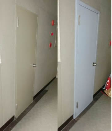 カバー工法による新しいドアをリフォーム！ 名古屋市緑区