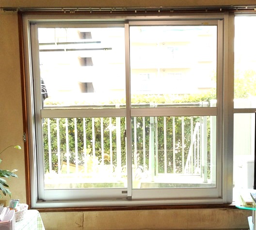 サッシリフォーム　カバー工法による窓の取替　名古屋市中川区