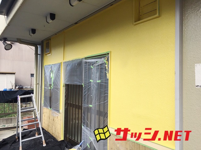 店舗リフォーム　外壁塗装工事　施工事例　名古屋市中川区