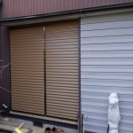 名古屋市港区 木製雨戸からアルミ雨戸への取替工事